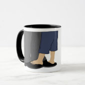 Happy Vaderdag Dad klassieke witte koffie mok (Voorkant links)