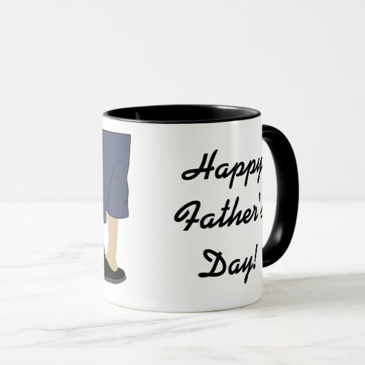 Happy Vaderdag Dad klassieke witte koffie mok (Voorkant rechts)