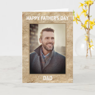 Happy Vaderdag Dad Photo Custom Kaart