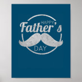 Happy Vaderdag dad  Retro Birthday Poster (Voorkant)