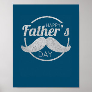Happy Vaderdag dad  Retro Birthday Poster