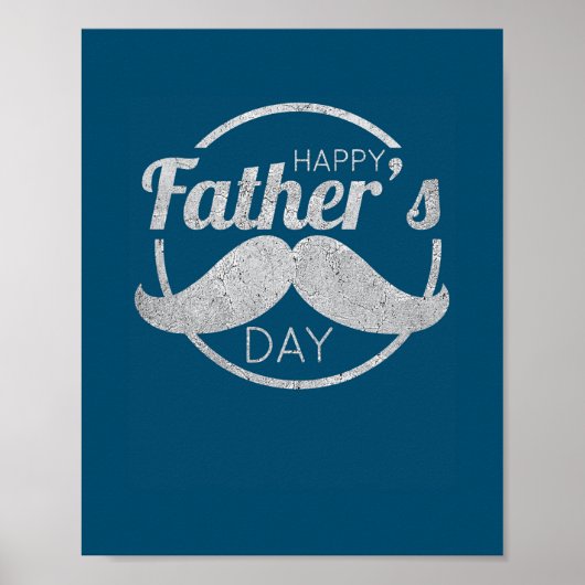 Happy Vaderdag dad  Retro Birthday Poster (Voorkant)