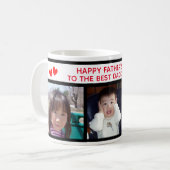 Happy Vaderdag Daddy - Drie foto Mok (Voorkant links)