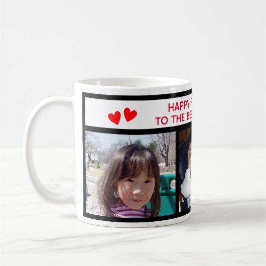 Happy Vaderdag Daddy - Drie foto Mok (Links)