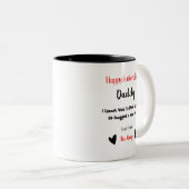 Happy Vaderdag Daddy Love van de Bump Mok (Voorkant rechts)