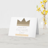 Happy Vaderdag, de gouden koningskroon van het mom Kaart (Gele Bloem)