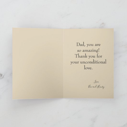 Happy Vaderdag Deer Head en Arrows Foto Kaart (Binnen)