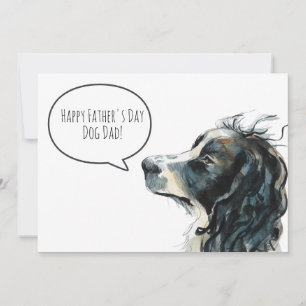 Happy Vaderdag Dog Dad Springer Spaniel Custom Feestdagenkaart