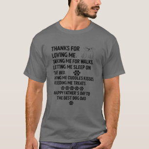 Happy Vaderdag Dog Pa van Dog van Dochter en Zoon  T-shirt