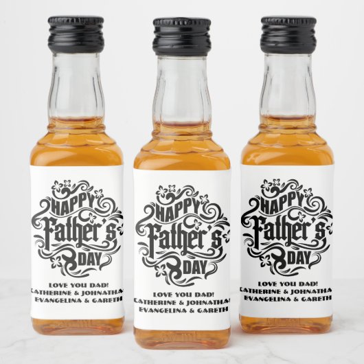 Happy Vaderdag  dranklabel plezier Likeurfles Etiket (Flessen)