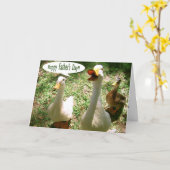 Happy Vaderdag - Ducks Kaart (Gele Bloem)