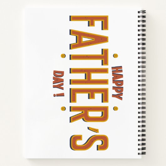 Happy Vaderdag – Een oprecht geschenk voor de were Notitieboek (Achterkant)