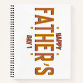 Happy Vaderdag – Een oprecht geschenk voor de were Notitieboek (Voorkant)