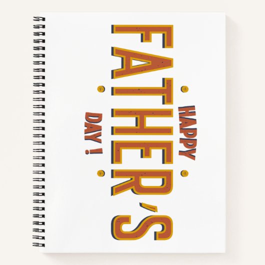 Happy Vaderdag – Een oprecht geschenk voor de were Notitieboek (Voorkant)