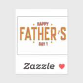 Happy Vaderdag – Een oprecht geschenk voor de were Sticker (Vel)