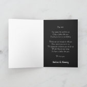 Happy Vaderdag Elegant Custom Photo, pap love Kaart (Binnen)