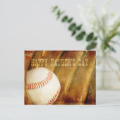 Happy Vaderdag Faded Honkbal Briefkaart (Staand voorkant)