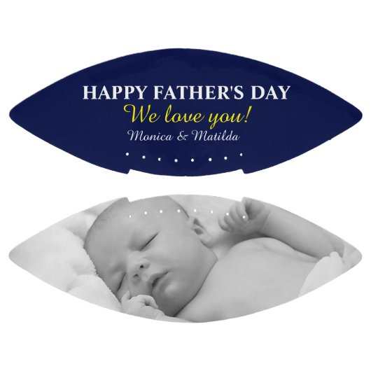 Happy Vaderdag Family Photo Dad Football (Panelen)