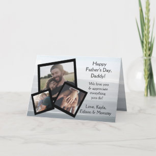 Happy Vaderdag Family Photos Kaart