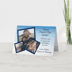 Happy Vaderdag Family Photos Kaart