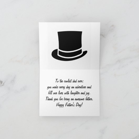 Happy Vaderdag Feestdagen Kaart (Binnen)