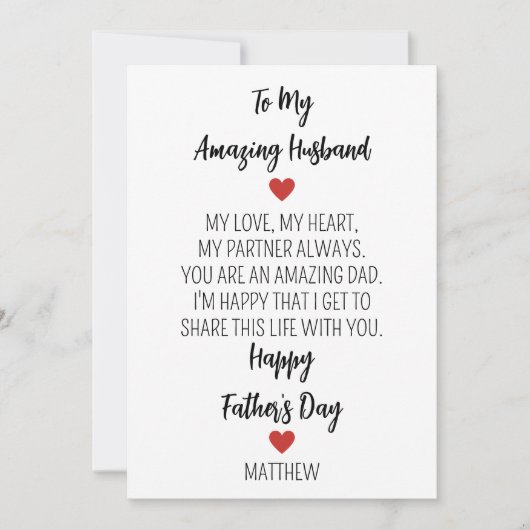 Happy Vaderdag Feestdagenkaart (Voorkant)