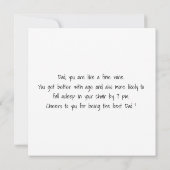 Happy Vaderdag Flat Kaart (Achterkant)