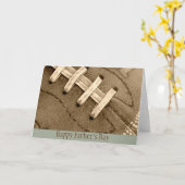 Happy Vaderdag Football Wenskaart Kaart (Gele Bloem)