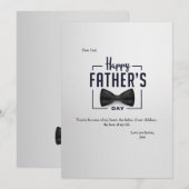Happy Vaderdag Formal Holiday Card Feestdagenkaart (Voorkant / Achterkant)