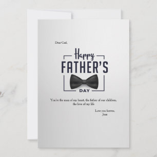 Happy Vaderdag Formal Holiday Card Feestdagenkaart