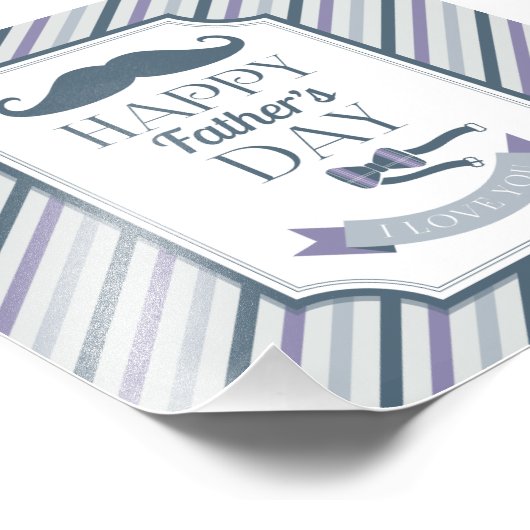Happy Vaderdag Foto Afdruk (Hoek)