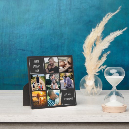 Happy Vaderdag foto collage, we houden van je vade Fotoplaat (Insitu)