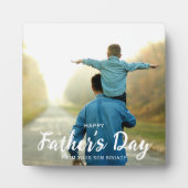 Happy Vaderdag foto gepersonaliseerd Fotoplaat (Voorkant)