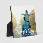 Happy Vaderdag foto gepersonaliseerd Fotoplaat (Voorkant)