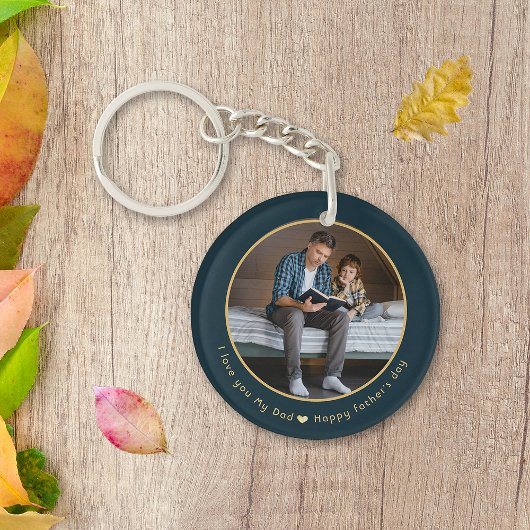 Happy Vaderdag foto sleutelhanger
