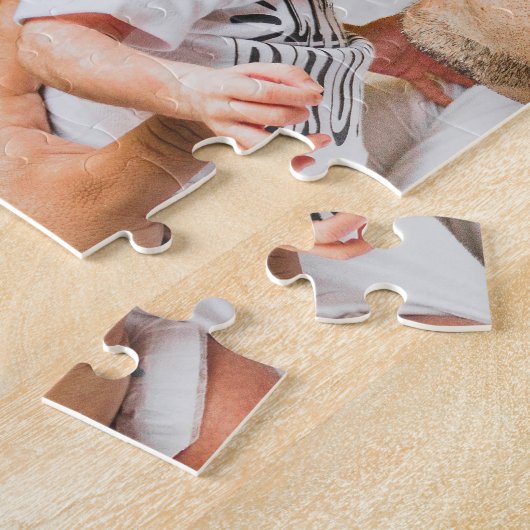 Happy Vaderdag Foto Vaderdag Legpuzzel (Zijkant)