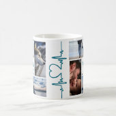 Happy vaderdag fotocollage koffiemok (Center)