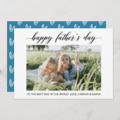 Happy Vaderdag-fotokaart (Voorkant / Achterkant)