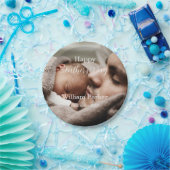 Happy vaderdag fotosjabloon papieren bordje (Feest)