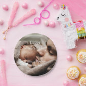 Happy vaderdag fotosjabloon papieren bordje (Feest)