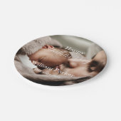 Happy vaderdag fotosjabloon papieren bordje (Gekanteld)