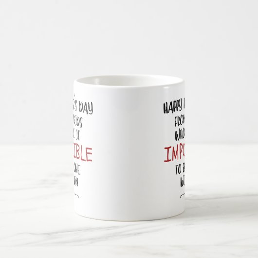 Happy Vaderdag Fun Gift van de Kinderen Koffiemok (Center)