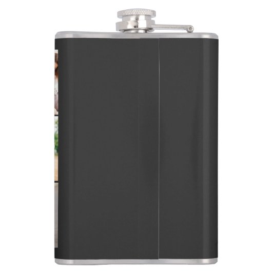 Happy Vaderdag Fun World's beste vader Kinder naam Heupfles (Achterkant)