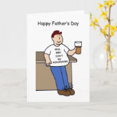 Happy Vaderdag Geen Huiswerk Cartoon Kaart (Gele Bloem)