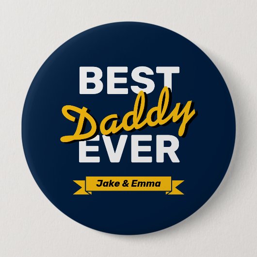 Happy Vaderdag | Gepersonaliseerde Button (Voorkant)