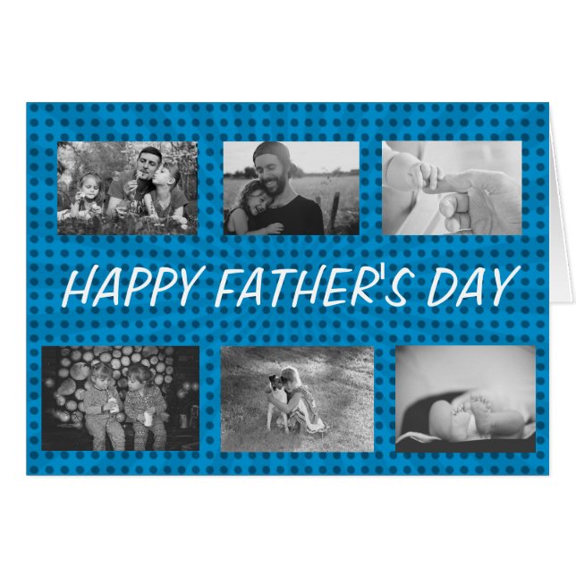 Happy Vaderdag, gepersonaliseerde Kaart Foto's (Voorkant Horizontaal)