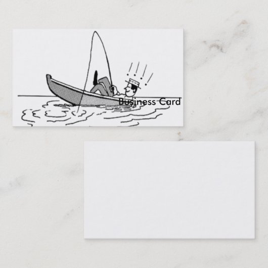 Happy Vaderdag - Gevist boot Visitekaartje (Voorkant / Achterkant)