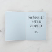 Happy Vaderdag Gevist Kaart (Binnen)