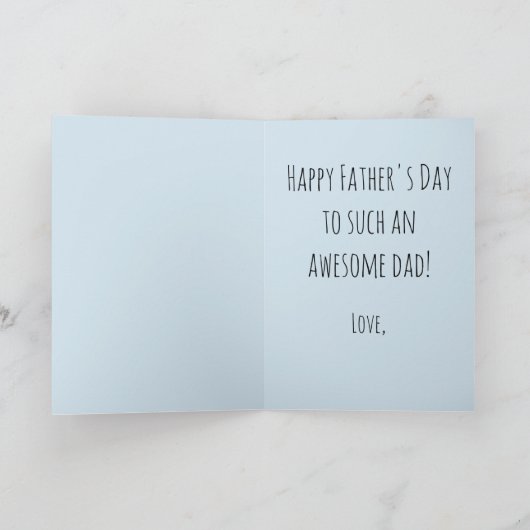 Happy Vaderdag Gevist Kaart (Binnen)