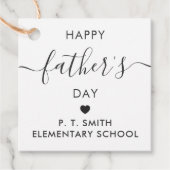 Happy Vaderdag Gift Label, pap Label, Kraft Bedankjes Labels (Voorkant)